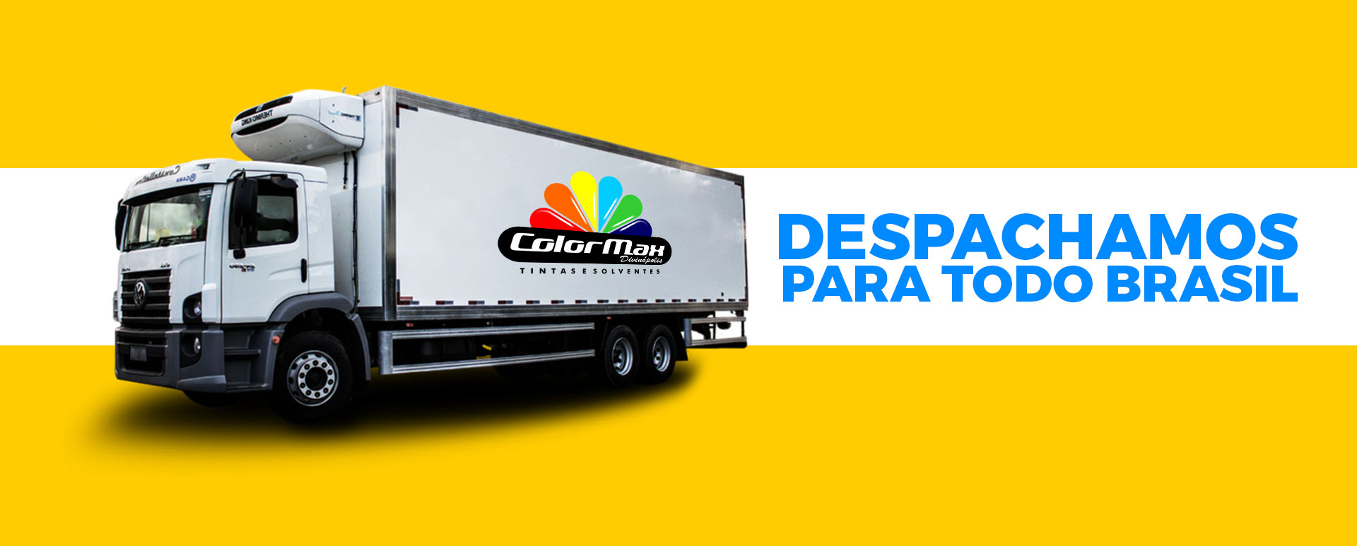 Despachamos para todo o Brasil — ColorMax Tintas e Solventes